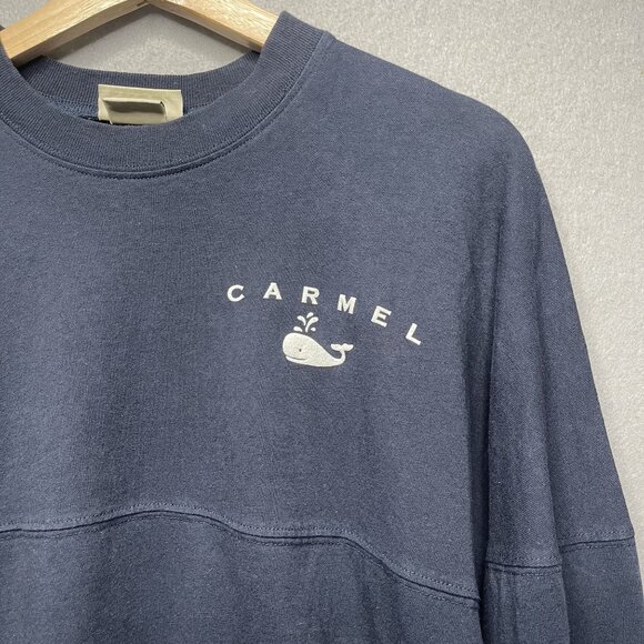 West Trend Carmel Long Sleeve Navy Crewneck Sweatshirt S - Picture 2 of 11